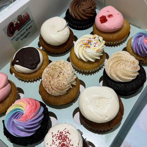 12 Pack /50/100 Gluten-free Vegan Cupcakes