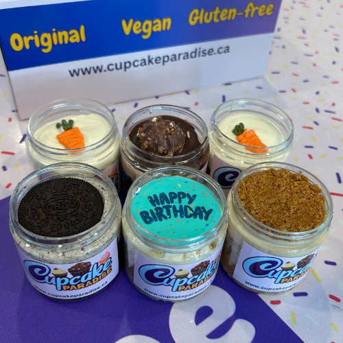 6 pack Cake Jars