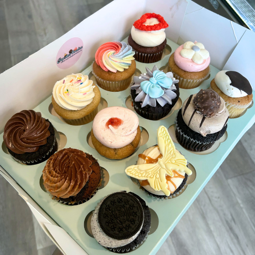 12 Pack  /50/100 Gluten-free NOT vegan Cupcakes (has Butter)