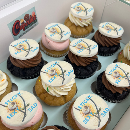 Custom Logo cupcakes - Select your Flavors
