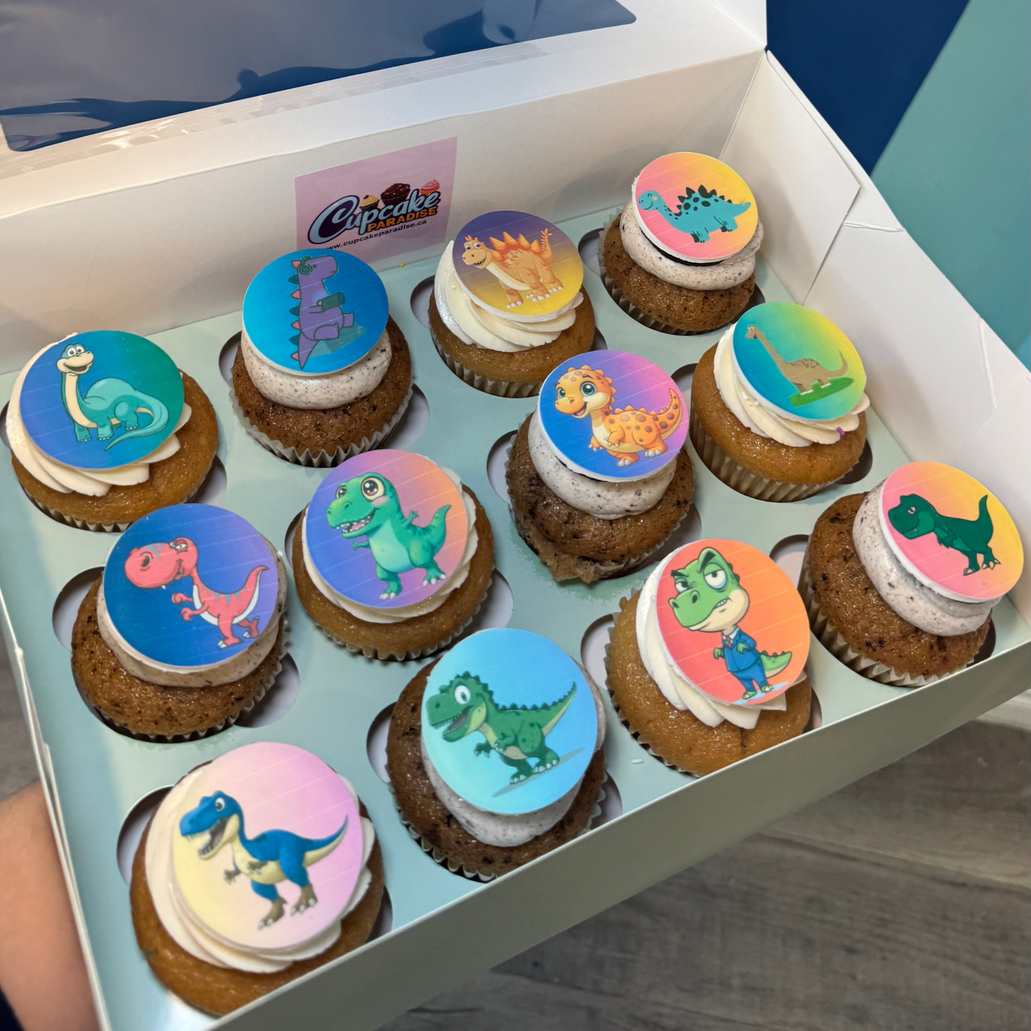 12 Dinosaur Cupcakes