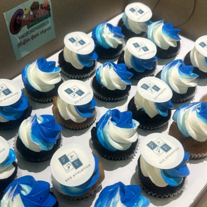 Photo/ Logo Mini cupcakes -24 pack Assorted Flavors